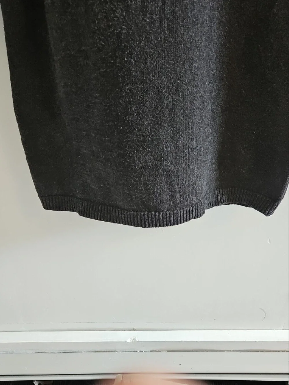Lauren Ralph Lauren Dark Charcoal Shawl-Collar Wrap Dress with Buckle Detail